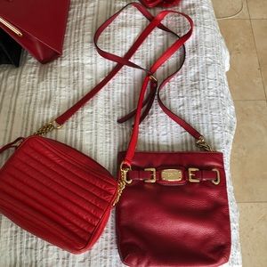 Red shoulder bags 2 for 1